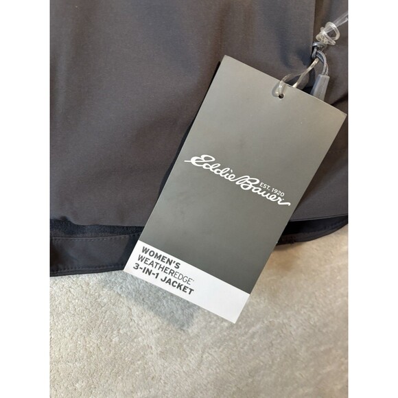 NEW Eddie Bauer Women's Weatheredge 3-in-1 Jacket Size Medium Color Grey Steel - Picture 3 of 14